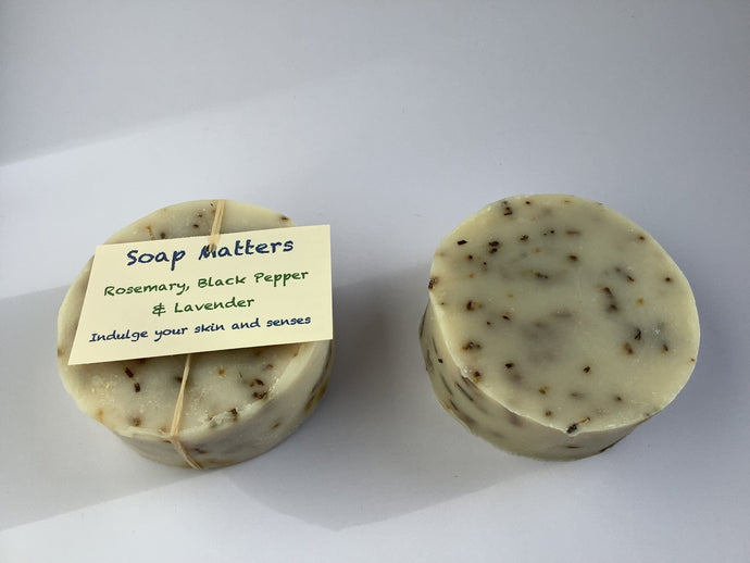 Soap Matters Natural Soap Rosemary, Black Pepper and Lavender natural soap (the Sports Bar)