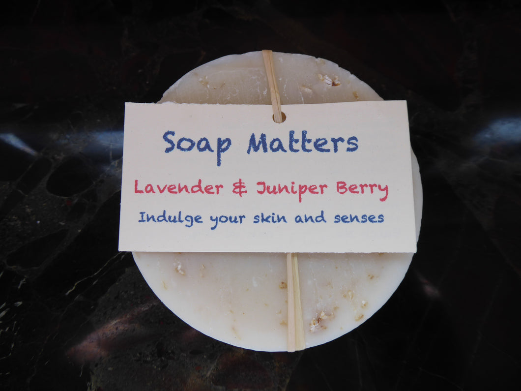 Juniper and Lavender natural soap